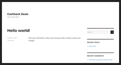 Desktop Screenshot of cashbackdeals.com